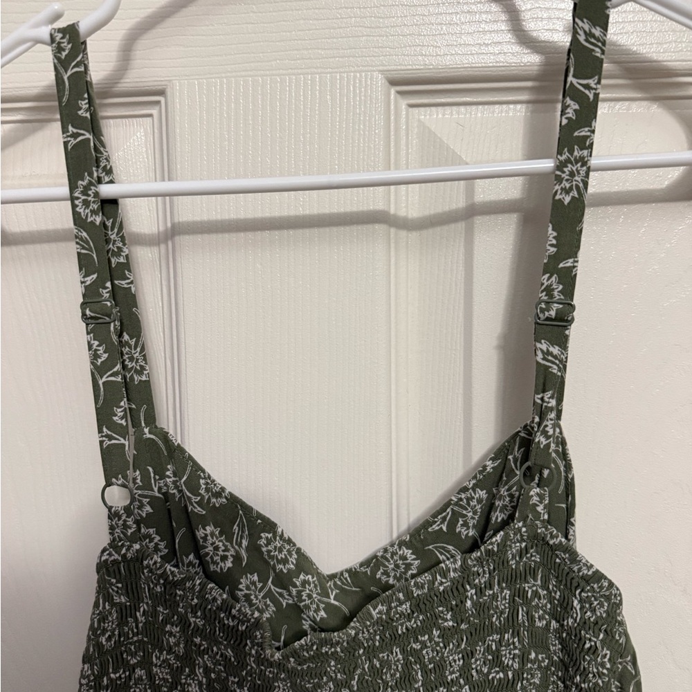 Old Navy Olive Green Smocked Jumpsuit - Picture 4 of 4